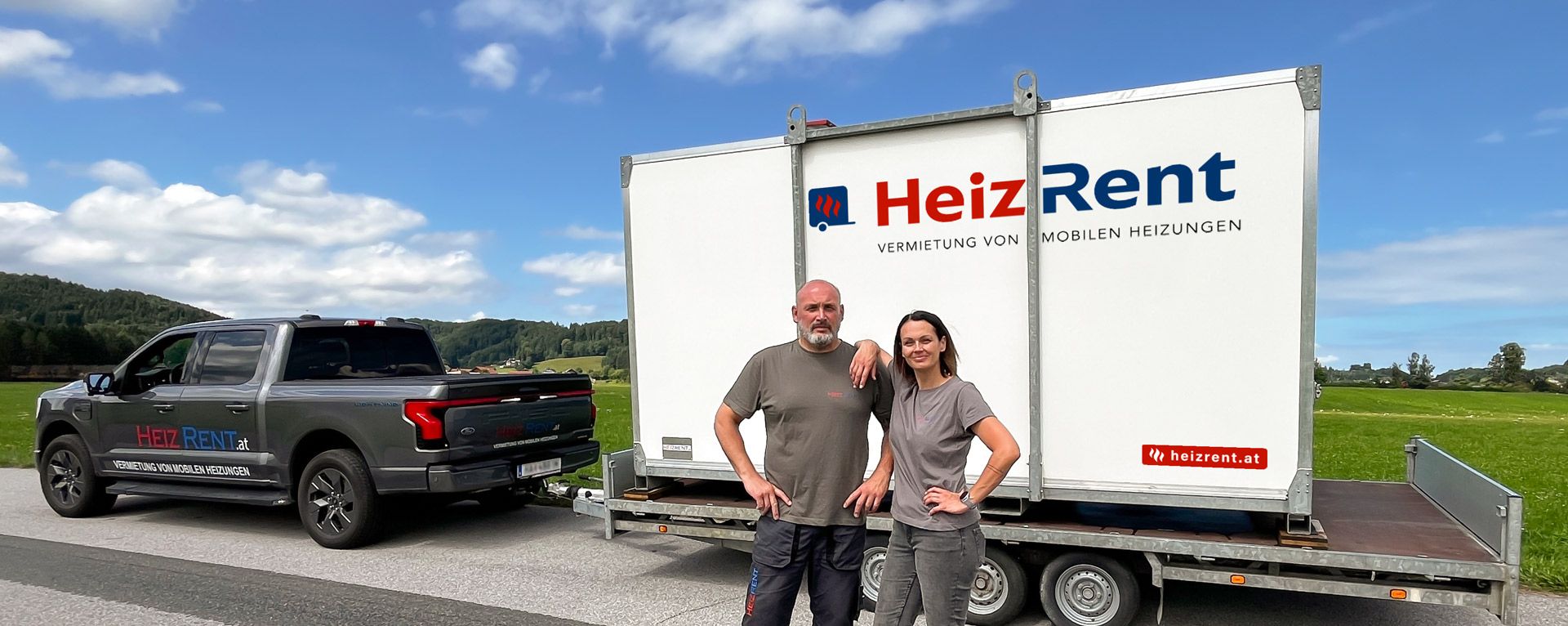 Lieferung, Aufbau, Fernüberwachung - mobile Heizzentrale